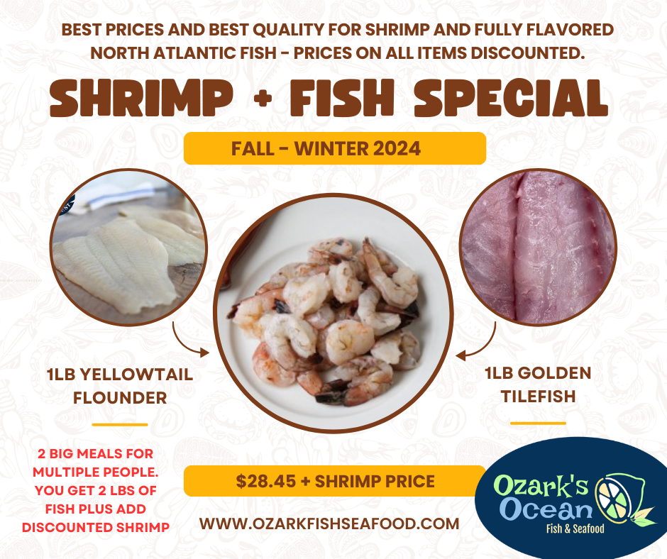 Golden Tile + Flounder Fish + Shrimp Special